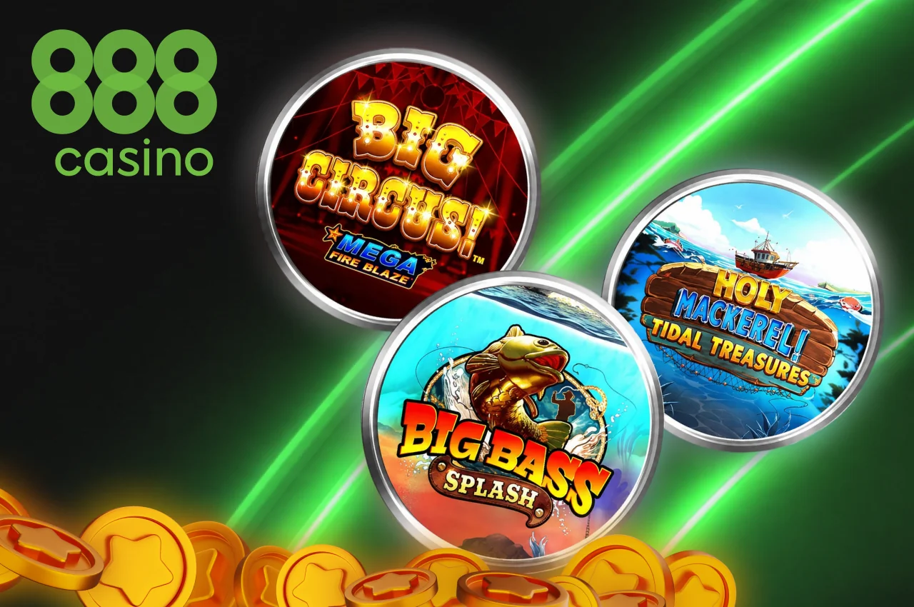 Banner o interfaz de juego demo 888 Casino